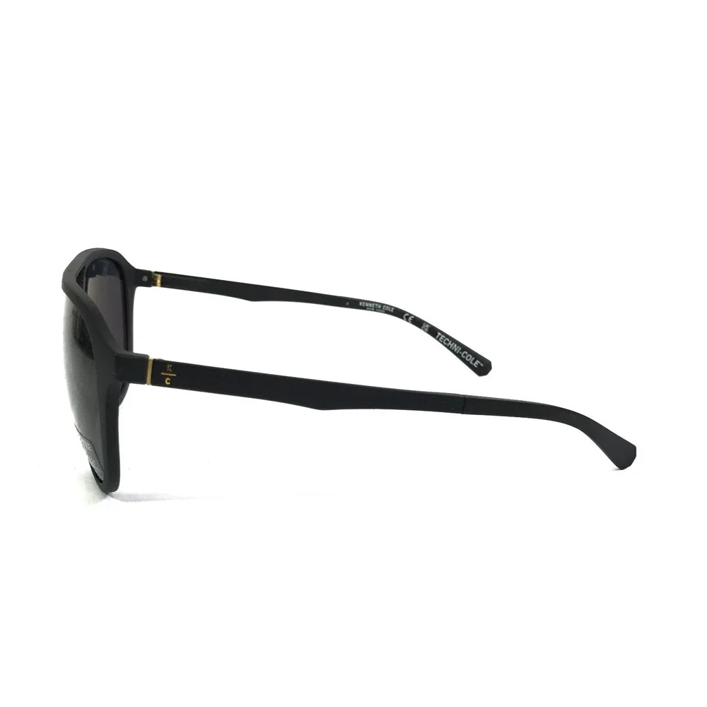 Kenneth Cole Sunglasses KC261 02D Matte Black Frames with Gray Polarized Lenses